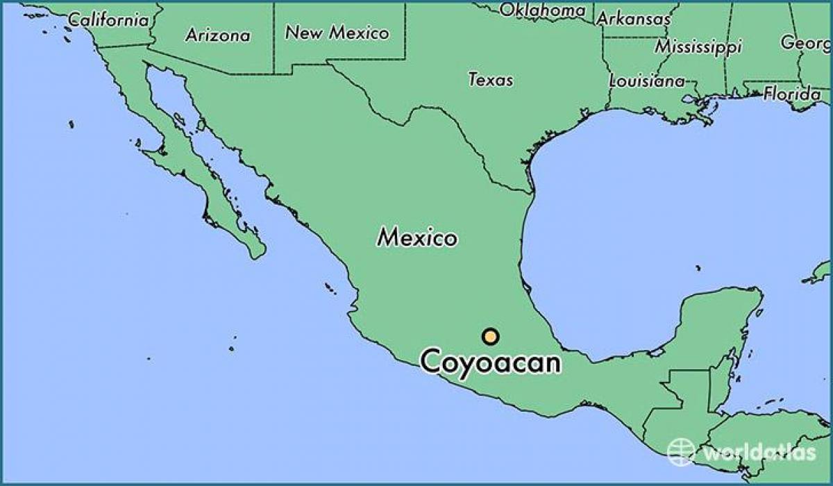 Койоакан на Мексико сити картата