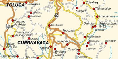 Мексико сити ДФ картата