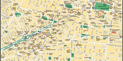 Карта на забележителности на Мексико