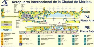 Мексико сити летището картата