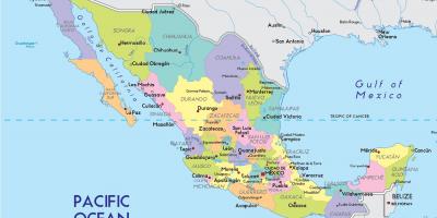 Карта на Мексико сити на държавата
