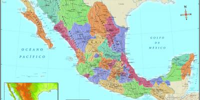 Карта на Мексико зип код на града 