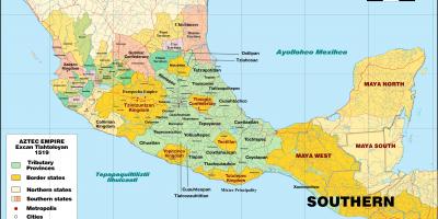 Теночтитлан в Мексико сити картата